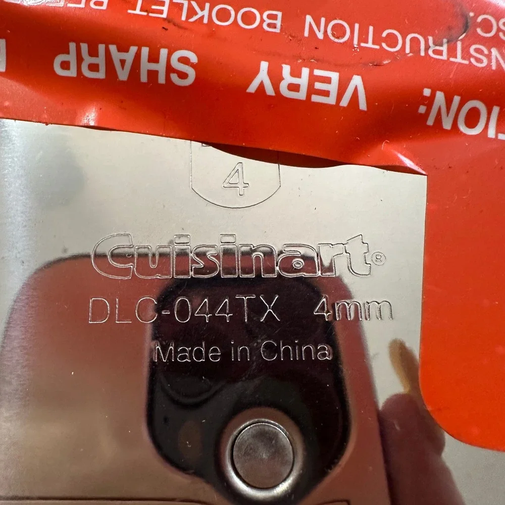 Cuisinart DLC-044TX 4mm Slicing Disc Food Processor Replacement Part